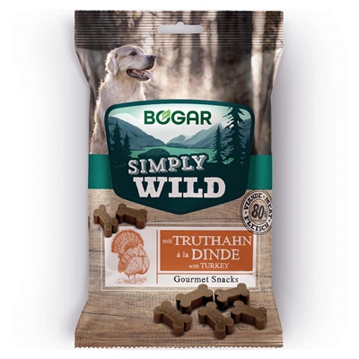 Bogar Simply Wild Gourmet Snack med Kalkun 100g